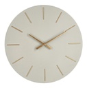 2x Orologio da parete tortora D.60x5h in legno