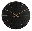 2x Orologio da parete nero D.60x5h in legno
