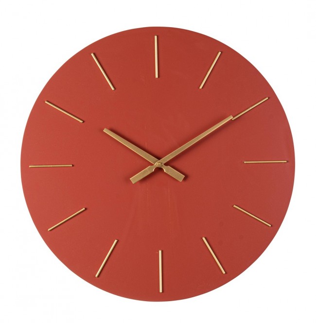 2x Orologio da parete mattone D.60x5h in legno