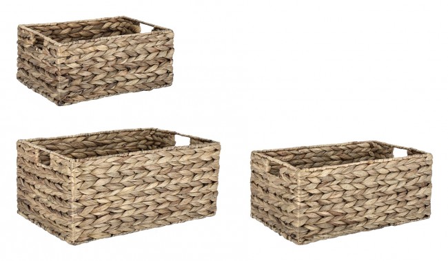 2x Set di cestini 33,6x22,8x15,24h x 40x26x17,8h x 43,8x29,8x20,3h