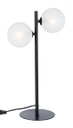 2x Lampada tavolo 31x17.5x54h nero 2 luci metallo