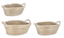 2x Cesta jade ov bianco 37x27x15h, 42x31x17h, 47x36x19h