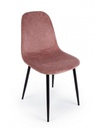 4x Sedia in velluto rosa 52,5x42,5x90