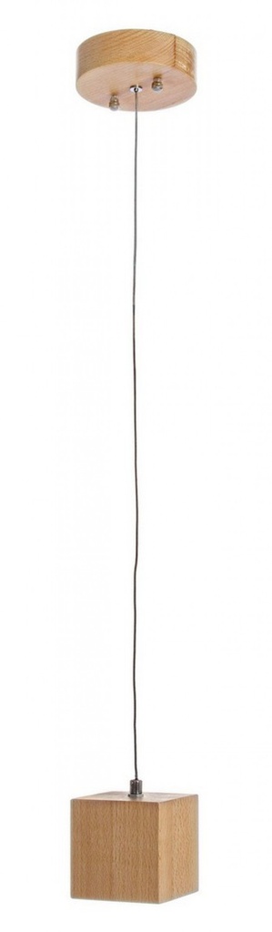2x Lampadario LED in legno 9x9x10.5h