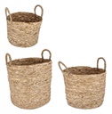 2x Cesta 28x22h, 32x27h, 38x32h amber