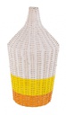 2x Lampada tavolo rattan giallo-arancio D.28x47,5h