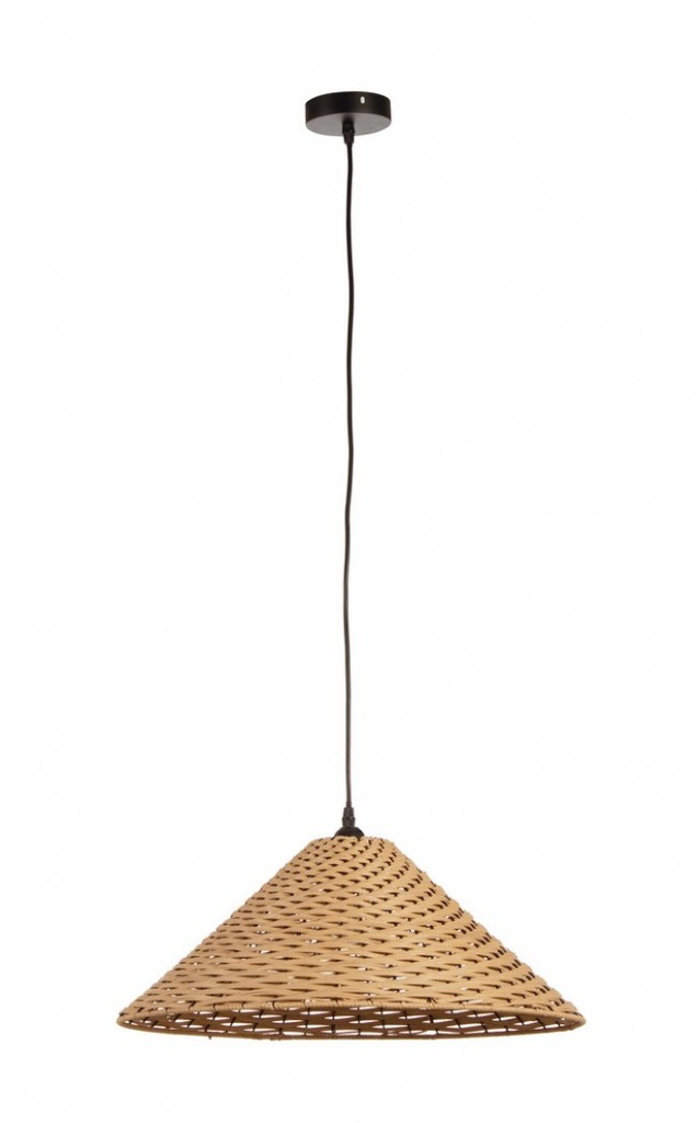2x Lampadario gabon marrone D.50x20h in fibre naturali