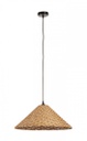 2x Lampadario gabon marrone D.50x20h in fibre naturali