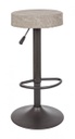 2x Sgabello bar vintage ecopelle 35x35x64/85h