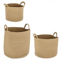 2x Cesta naturale D.28x21h, D.36x28h, D.40x39h