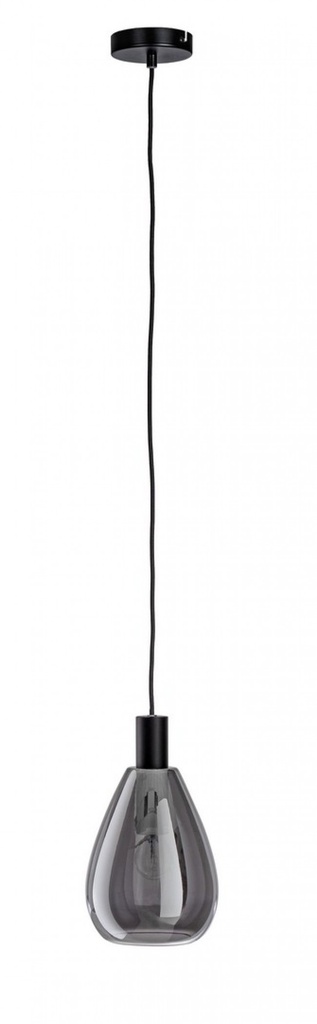 Lampadario 1 luce fumé-nero D.18,5x130h