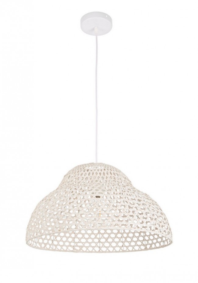 4x Lampadario bianco sagomato D.50x27h
