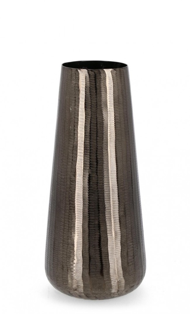 Vaso chisel antracite D.19x45h in metallo