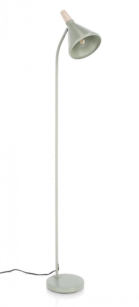 Piantana brill verde salvia 31x20x148h in metallo