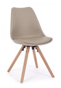 4x Sedia tortora 54x49x83.5 in ecopelle