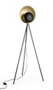 Piantana treppiede nero-oro 87x56x155h
