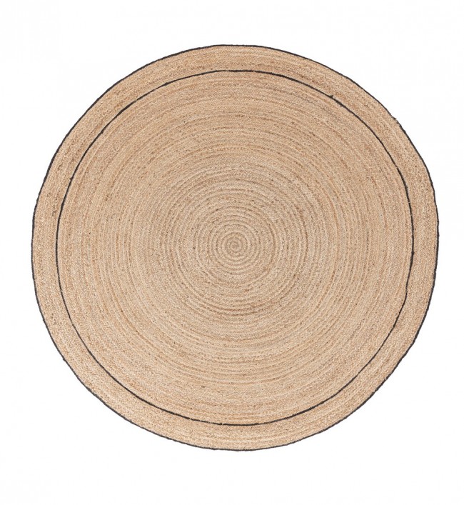 2x Tappeto naturale nero D.180 cm