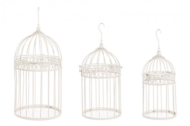 2x Gabietta in metallo 20x51h, 25x58h, 30.5x59h