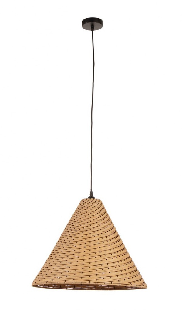 2x Lampadario gabon marrone D.50x39h in fibre naturali