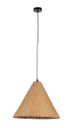 2x Lampadario gabon marrone D.50x39h in fibre naturali