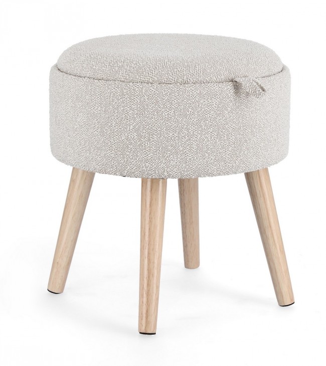 Sgabello contenitore grigio D.39 x 42.5h