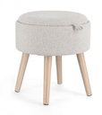 Sgabello contenitore grigio D.39 x 42.5h