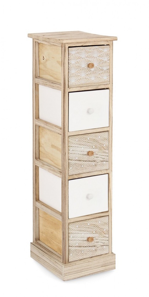 Cassettiera 26x32x98h in legno