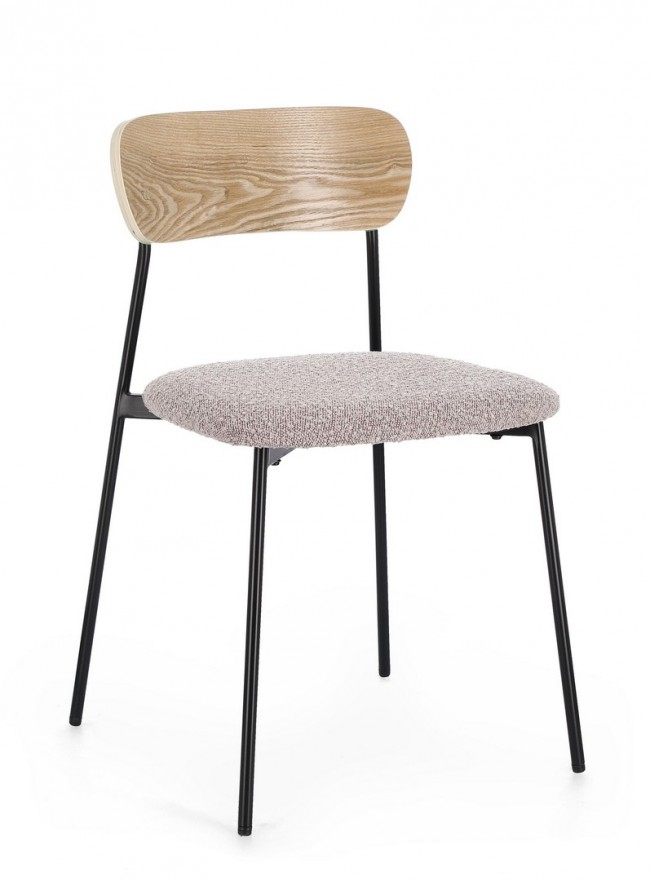 2x Sedia Genevieve Visone 46x49x76.5h