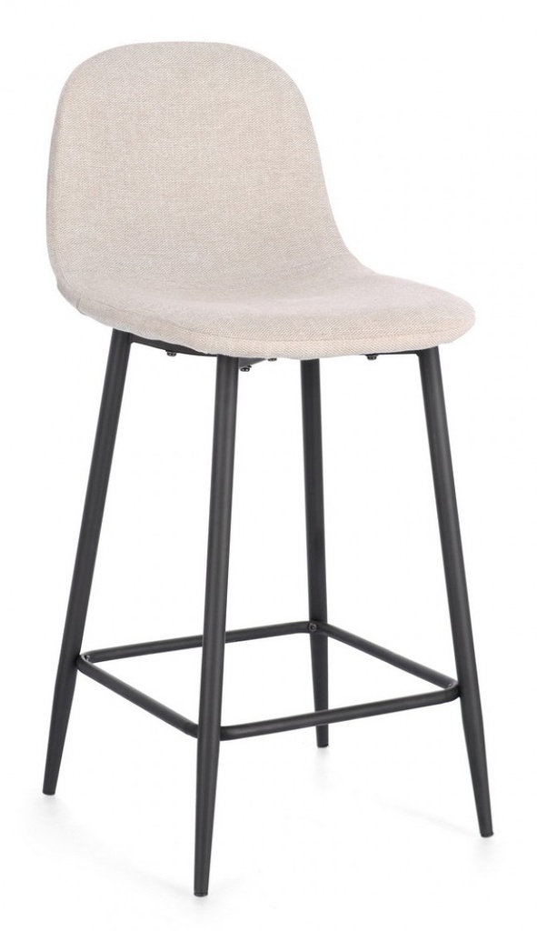 2x Sgabello cucina Irelia nero/beige 46x39x92