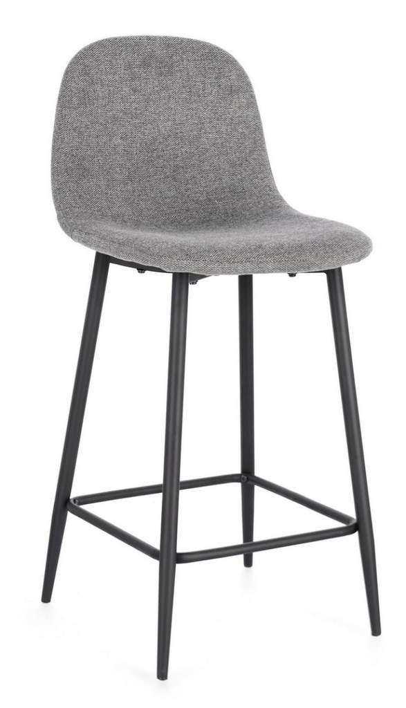 2x Sgabello cucina grigio scuro 46x39x92