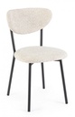 2x Sedia naturale bouclé 47x50x77.5
