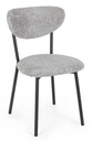 2x Sedia grigia chiara 47x50x77.5 cm