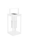 Lampada solare LED bianca h38 x 17a x 17b in metallo