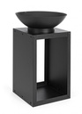 Braciere in acciaio 50x75h cm nero