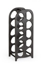 P.Bottiglie 27x20x67 cm in legno nero