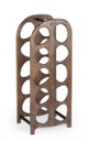 P.Bottiglie marrone 27x20x67 in legno