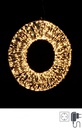 Lampada microled classica rame D.50x25x7h
