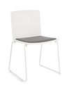 4x Sedia bianca 43.5x50x79h
