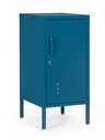 Comodino blu 40x35x76h in acciaio
