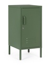 Comodino verde 40x35x76h in acciaio