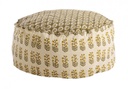 Pouf avorio 65x65x25 in tessuto