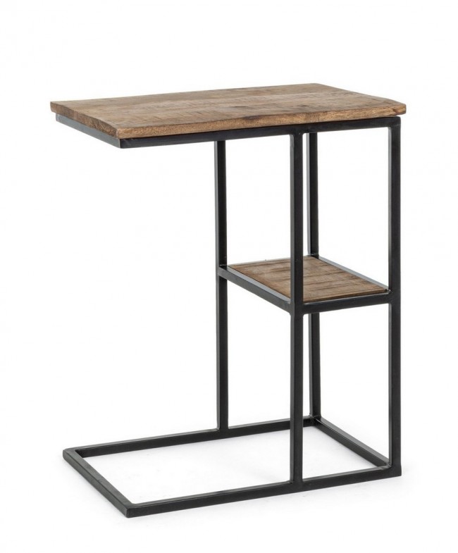 Tavolino C-ripiano 46x31x58 in legno