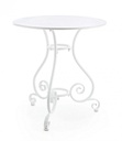 Tavolo Etienne bianco D.70 x 72h in metallo