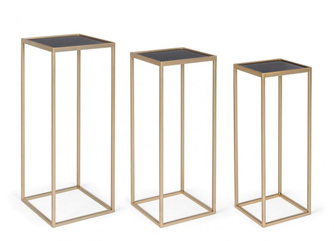 Tavolino nuclei oro 24x24x65, 28x28x70, 31x31x75