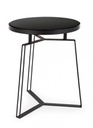Tavolino Zaira D.40 x 50 h in vetro nero