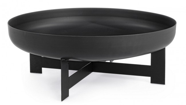 Braciere nero 70x26 cm in metallo