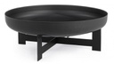 Braciere nero 70x26 cm in metallo