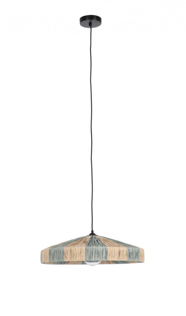 Lampadario naturale azzurro D.50x13h