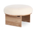 Sgabello Annuska D.61x38.5h in tessuto