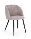 2x Sedia visone 53x57x81,5h in bouclé